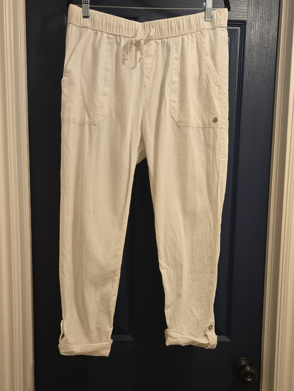Roxy Womens MEDIUM LINEN Drawstring in Cream